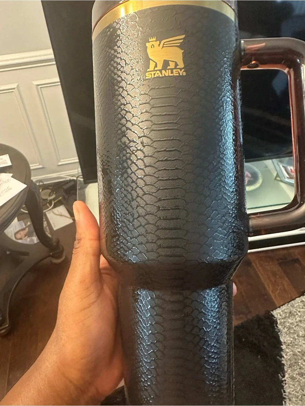 Stanley Black Snakskin 40oz Quencher